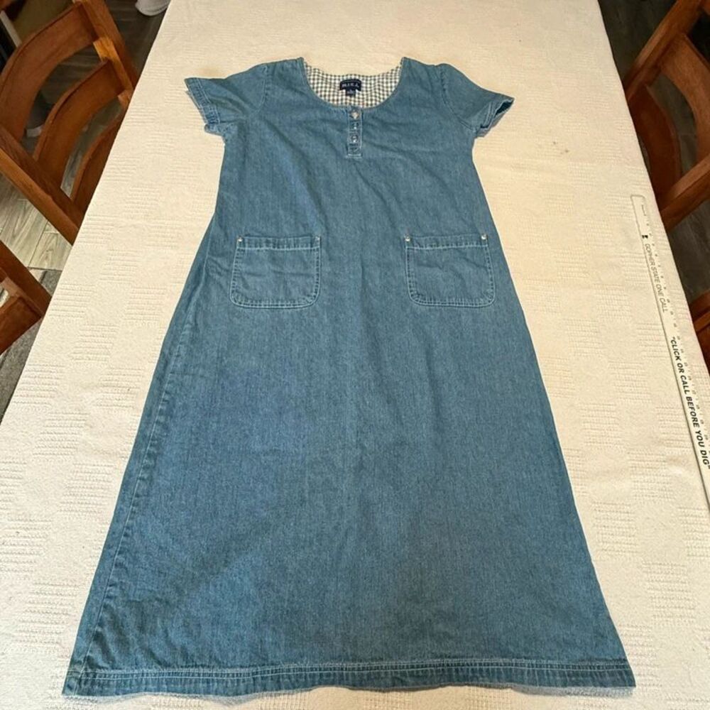 Vintage Blur J Denim Maxi dress Size L